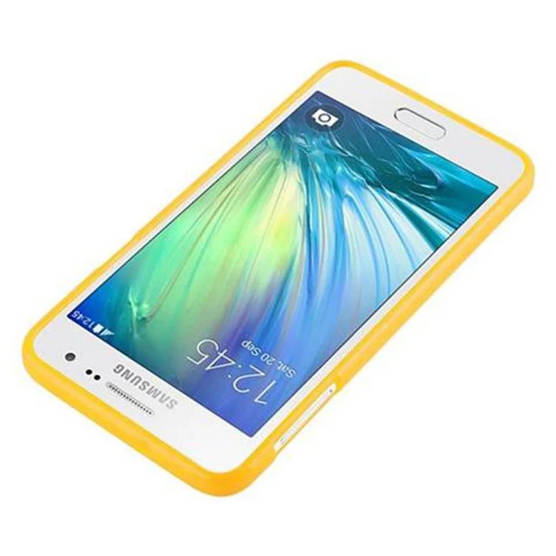 Cadorabo Hülle kompatibel mit Samsung Galaxy A3 2015 Schutzhülle aus flexiblem TPU Silikon