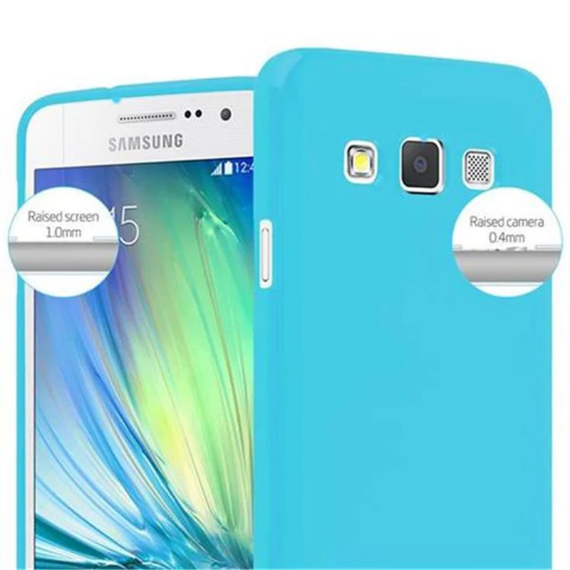 Cadorabo Hülle kompatibel mit Samsung Galaxy A3 2015 Schutzhülle aus flexiblem TPU Silikon