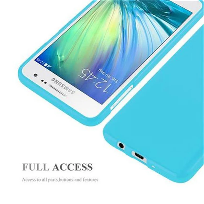 Cadorabo Hülle kompatibel mit Samsung Galaxy A3 2015 Schutzhülle aus flexiblem TPU Silikon