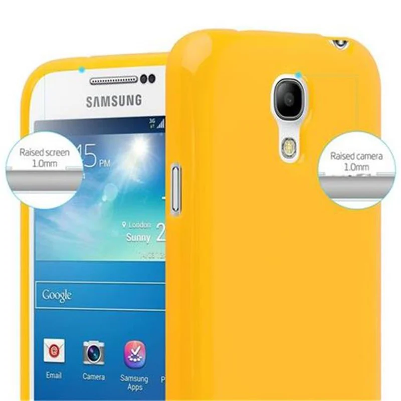 Cadorabo Hülle kompatibel mit Samsung Galaxy S4 MINI Schutzhülle aus flexiblem TPU Silikon