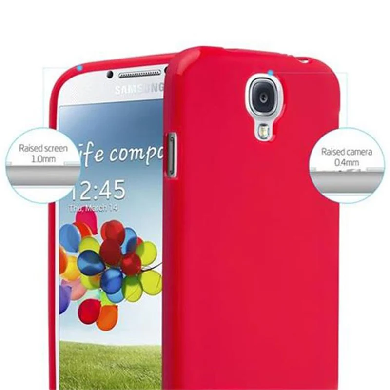 Cadorabo Hülle kompatibel mit Samsung Galaxy S4 Schutzhülle aus flexiblem TPU Silikon