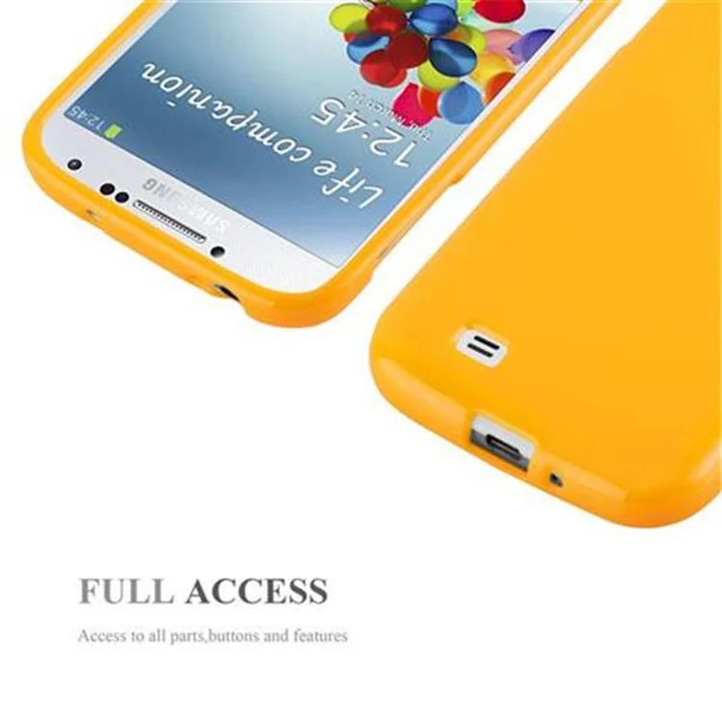 Cadorabo Hülle kompatibel mit Samsung Galaxy S4 Schutzhülle aus flexiblem TPU Silikon