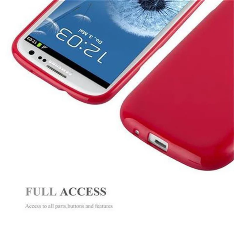 Cadorabo Hülle kompatibel mit Samsung Galaxy S3 / S3 NEO Schutzhülle aus flexiblem TPU Silikon