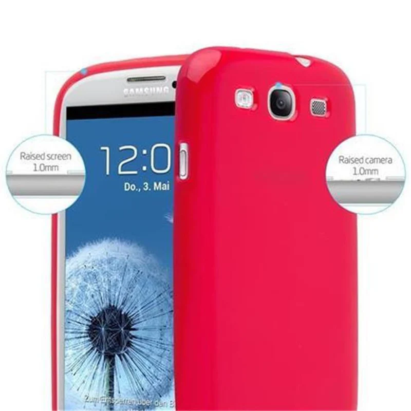 Cadorabo Hülle kompatibel mit Samsung Galaxy S3 / S3 NEO Schutzhülle aus flexiblem TPU Silikon