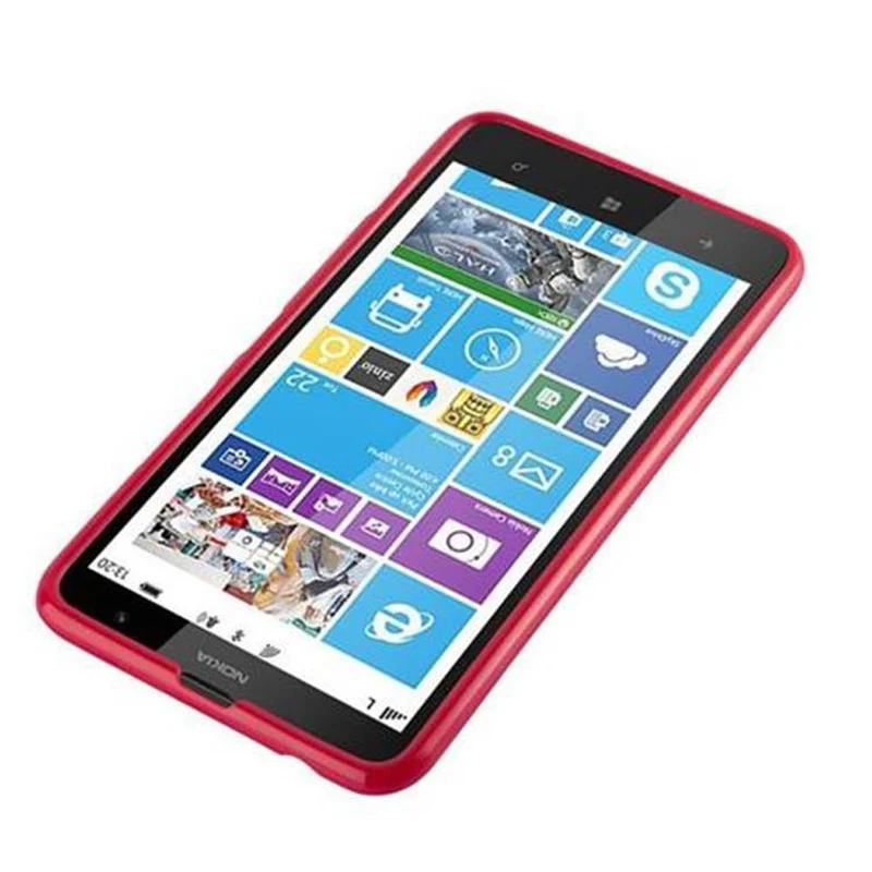 Cadorabo Hülle kompatibel mit Nokia Lumia 1320 Schutzhülle aus flexiblem TPU Silikon