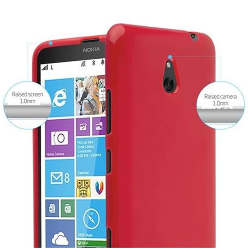 Cadorabo Hülle kompatibel mit Nokia Lumia 1320 Schutzhülle aus flexiblem TPU Silikon