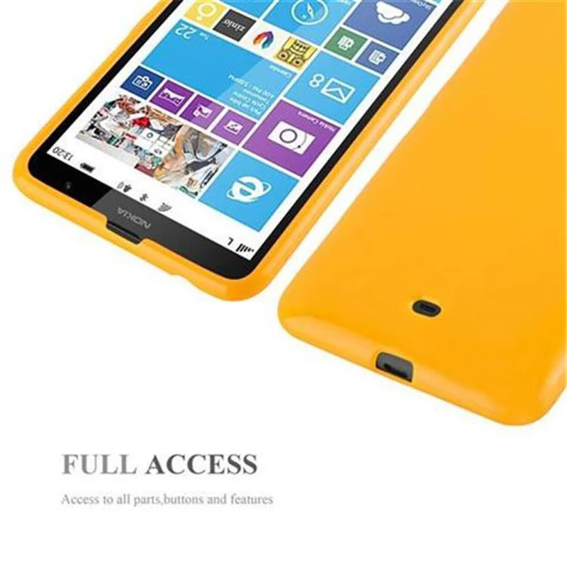Cadorabo Hülle kompatibel mit Nokia Lumia 1320 Schutzhülle aus flexiblem TPU Silikon