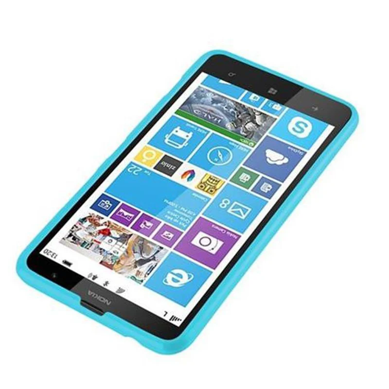 Cadorabo Hülle kompatibel mit Nokia Lumia 1320 Schutzhülle aus flexiblem TPU Silikon