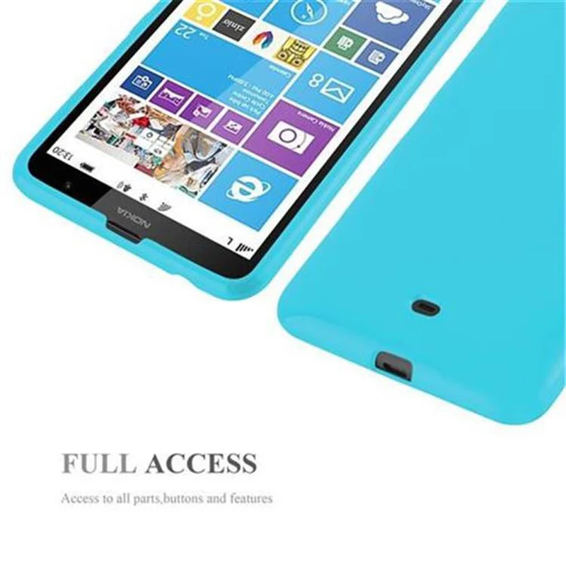 Cadorabo Hülle kompatibel mit Nokia Lumia 1320 Schutzhülle aus flexiblem TPU Silikon