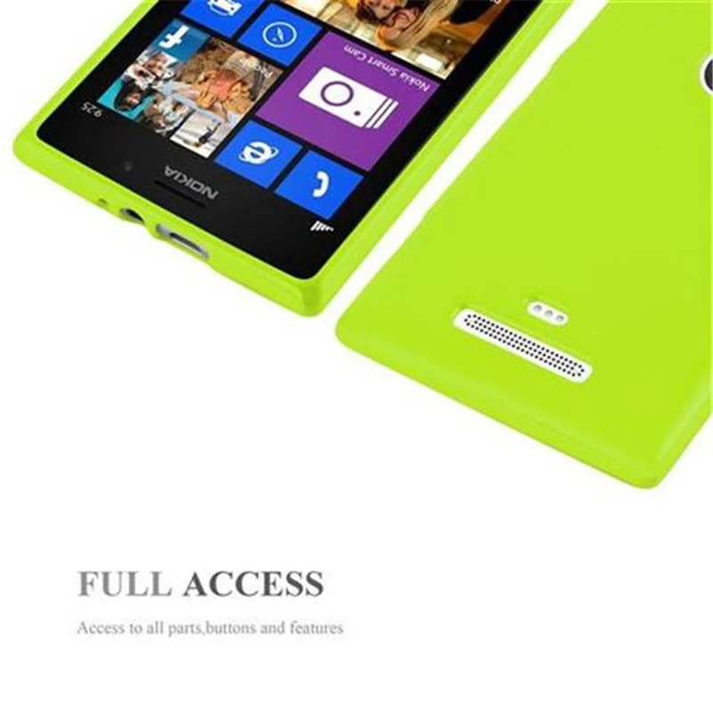Cadorabo Hülle kompatibel mit Nokia Lumia 925 Schutzhülle aus flexiblem TPU Silikon