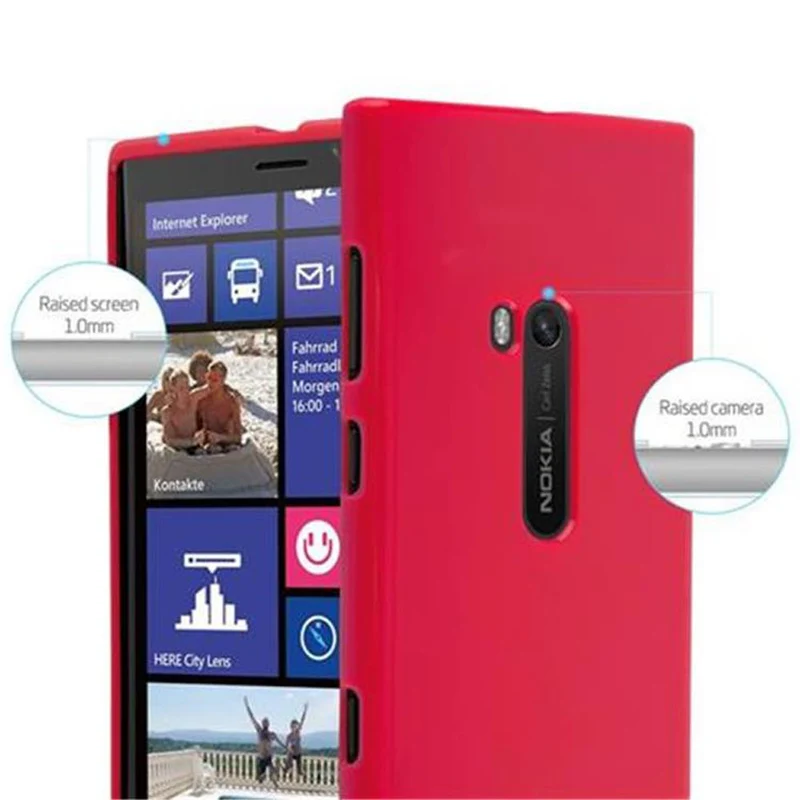 Cadorabo Hülle kompatibel mit Nokia Lumia 920 Schutzhülle aus flexiblem TPU Silikon