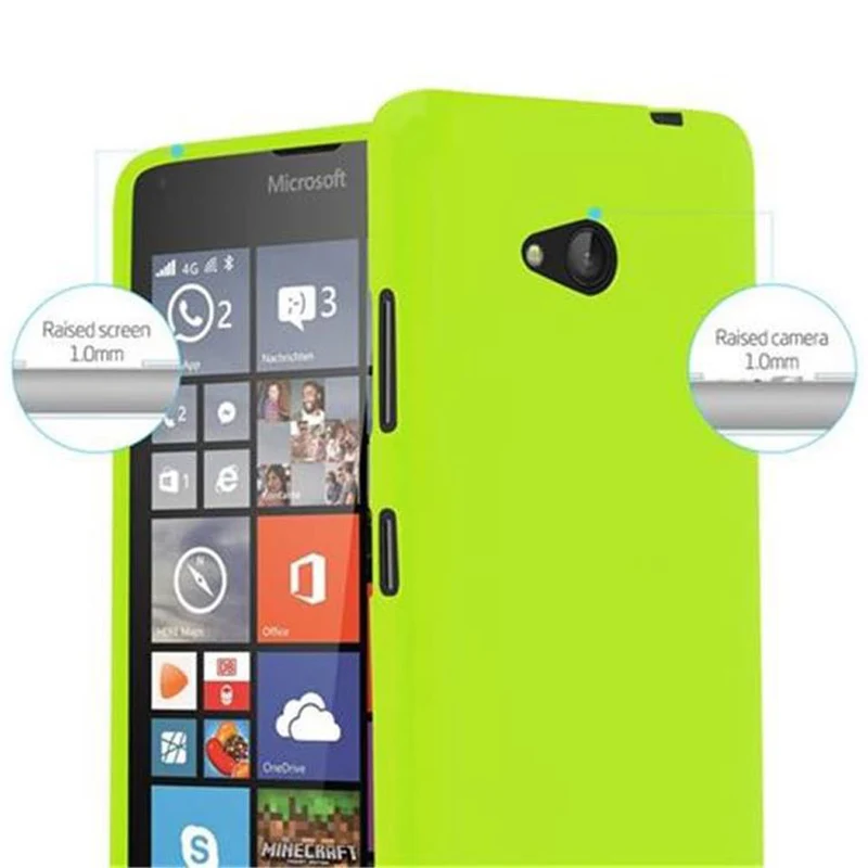 Cadorabo Hülle kompatibel mit Nokia Lumia 640 Schutzhülle aus flexiblem TPU Silikon