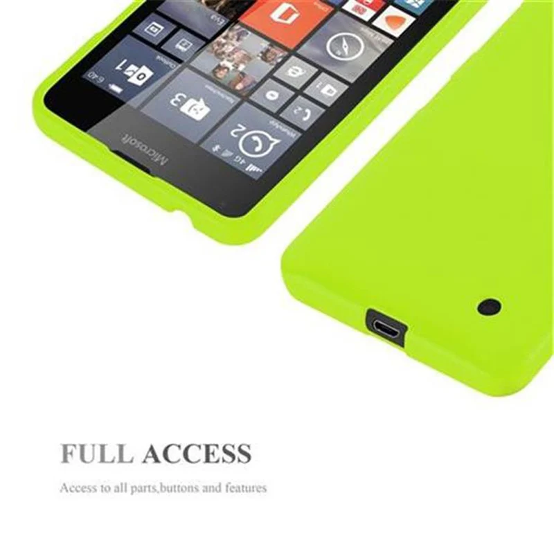 Cadorabo Hülle kompatibel mit Nokia Lumia 640 Schutzhülle aus flexiblem TPU Silikon