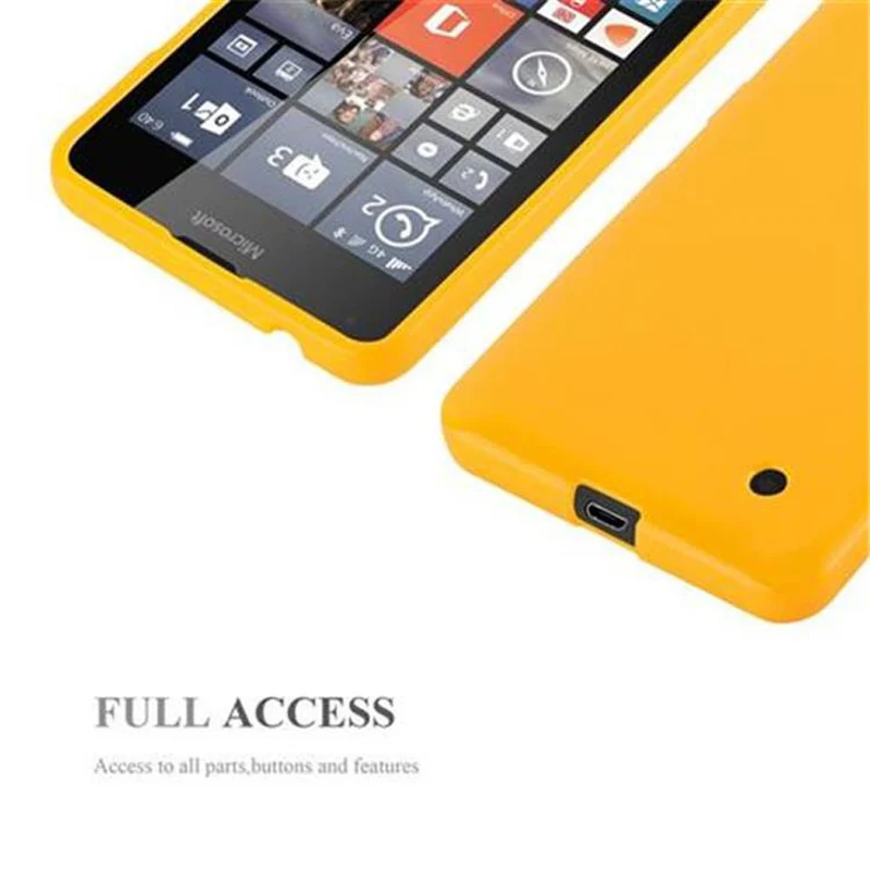 Cadorabo Hülle kompatibel mit Nokia Lumia 640 Schutzhülle aus flexiblem TPU Silikon