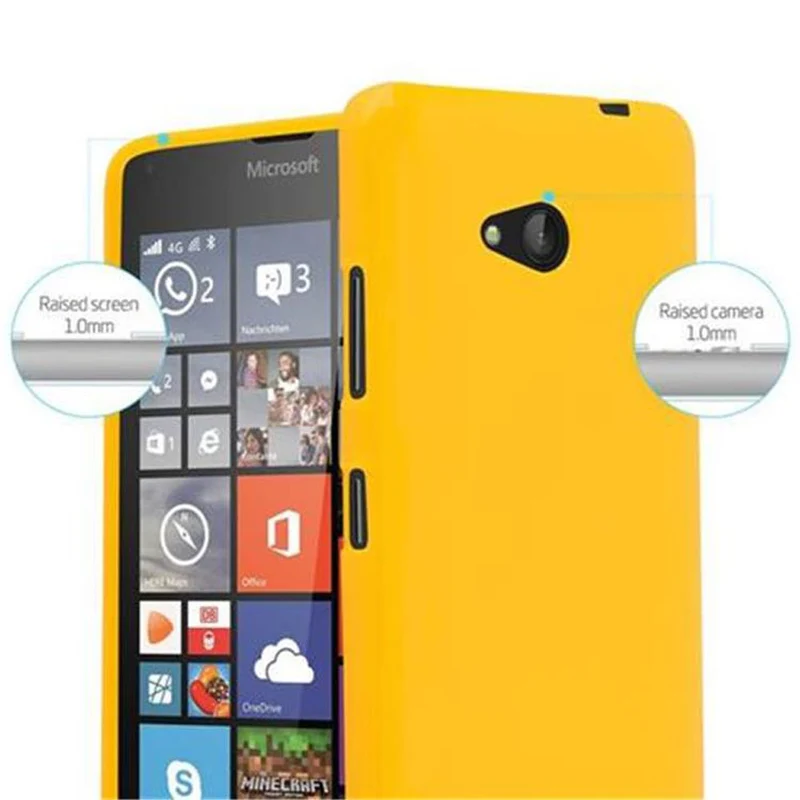 Cadorabo Hülle kompatibel mit Nokia Lumia 640 Schutzhülle aus flexiblem TPU Silikon