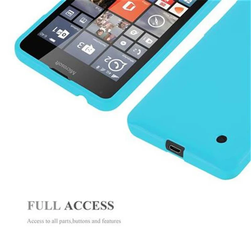 Cadorabo Hülle kompatibel mit Nokia Lumia 640 Schutzhülle aus flexiblem TPU Silikon