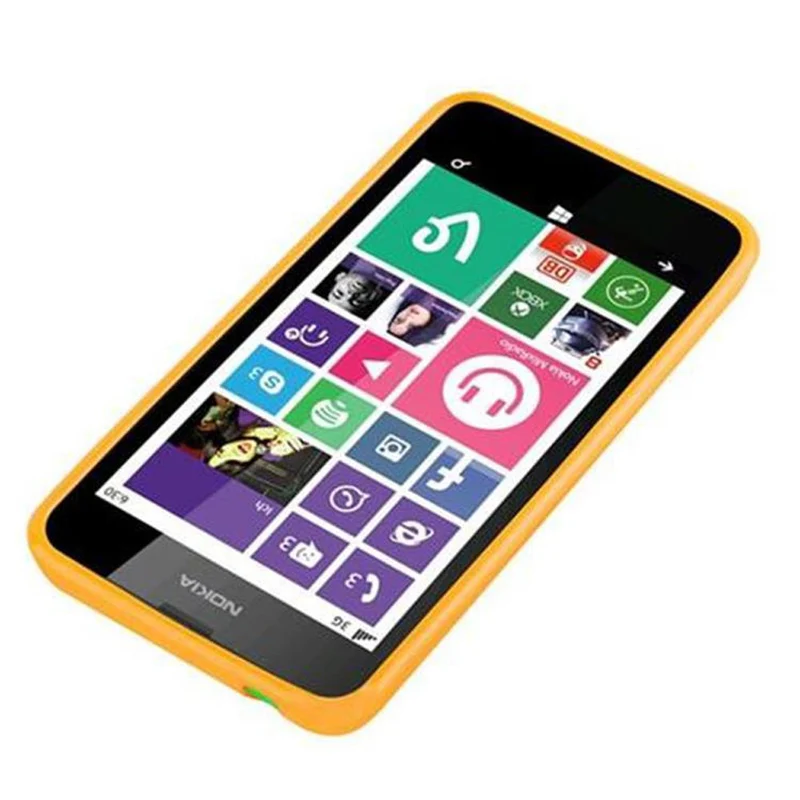 Cadorabo Hülle kompatibel mit Nokia Lumia 630 / 635 Schutzhülle aus flexiblem TPU Silikon