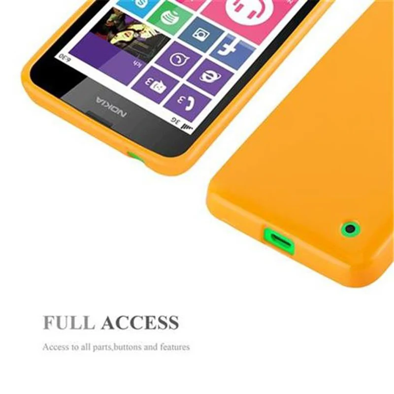 Cadorabo Hülle kompatibel mit Nokia Lumia 630 / 635 Schutzhülle aus flexiblem TPU Silikon