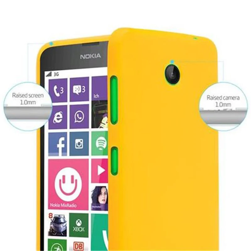Cadorabo Hülle kompatibel mit Nokia Lumia 630 / 635 Schutzhülle aus flexiblem TPU Silikon