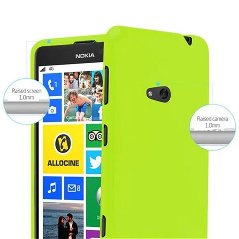 Cadorabo Hülle kompatibel mit Nokia Lumia 625 Schutzhülle aus flexiblem TPU Silikon