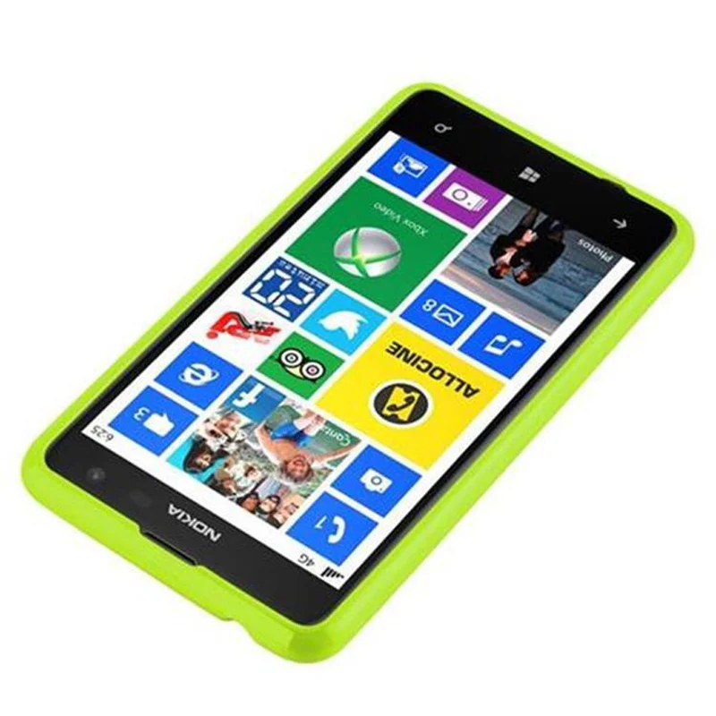Cadorabo Hülle kompatibel mit Nokia Lumia 625 Schutzhülle aus flexiblem TPU Silikon