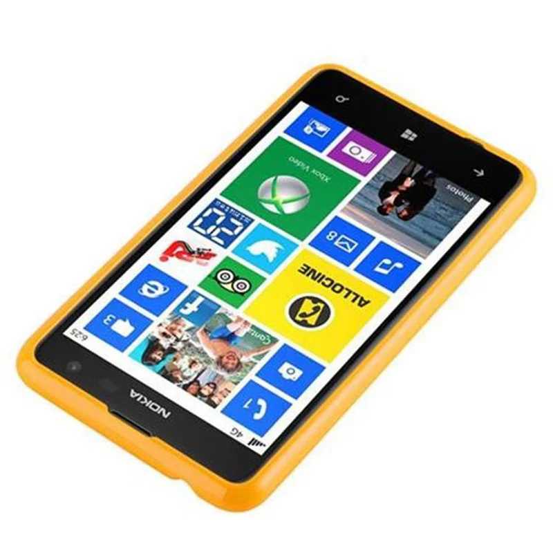 Cadorabo Hülle kompatibel mit Nokia Lumia 625 Schutzhülle aus flexiblem TPU Silikon