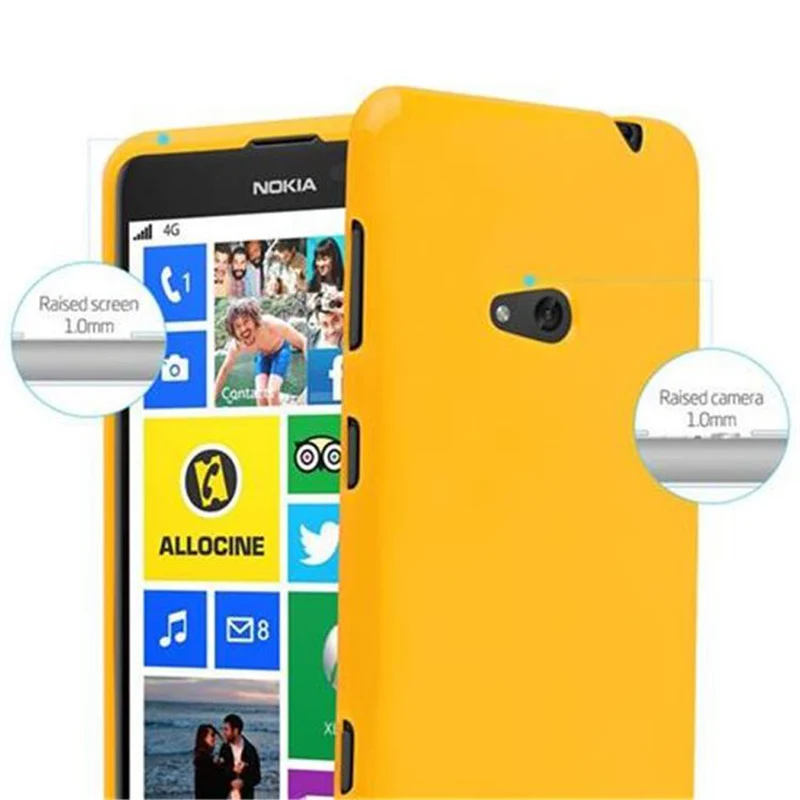 Cadorabo Hülle kompatibel mit Nokia Lumia 625 Schutzhülle aus flexiblem TPU Silikon