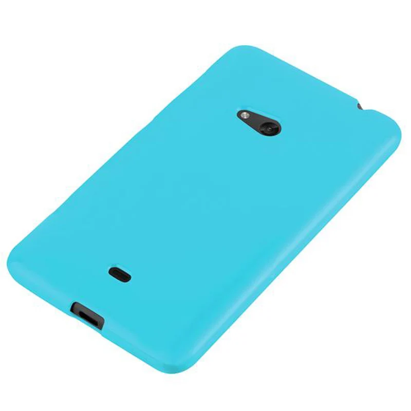 Cadorabo Hülle kompatibel mit Nokia Lumia 625 Schutzhülle aus flexiblem TPU Silikon