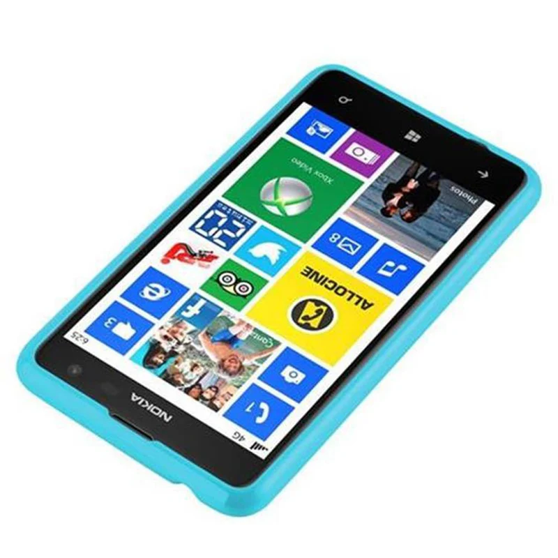 Cadorabo Hülle kompatibel mit Nokia Lumia 625 Schutzhülle aus flexiblem TPU Silikon