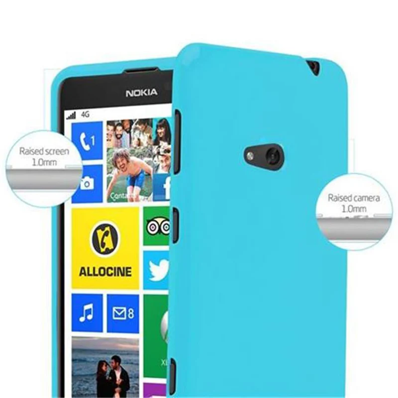 Cadorabo Hülle kompatibel mit Nokia Lumia 625 Schutzhülle aus flexiblem TPU Silikon