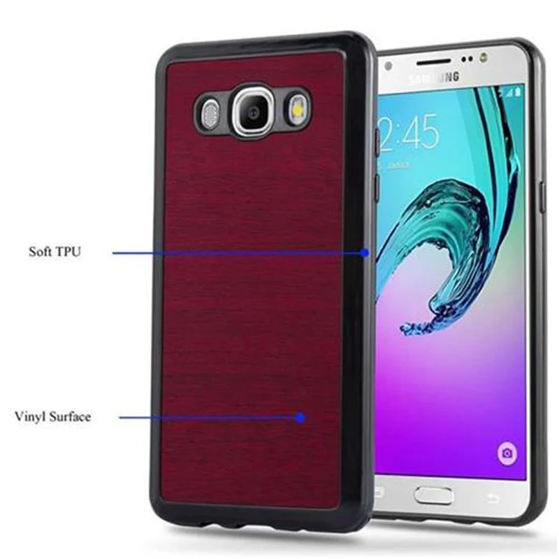 Cadorabo Hülle kompatibel mit Samsung Galaxy J5 2016 Schutzhülle aus flexiblem TPU Silikon