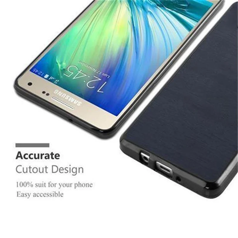 Cadorabo Hülle kompatibel mit Samsung Galaxy A3 2015 Schutzhülle aus flexiblem TPU Silikon