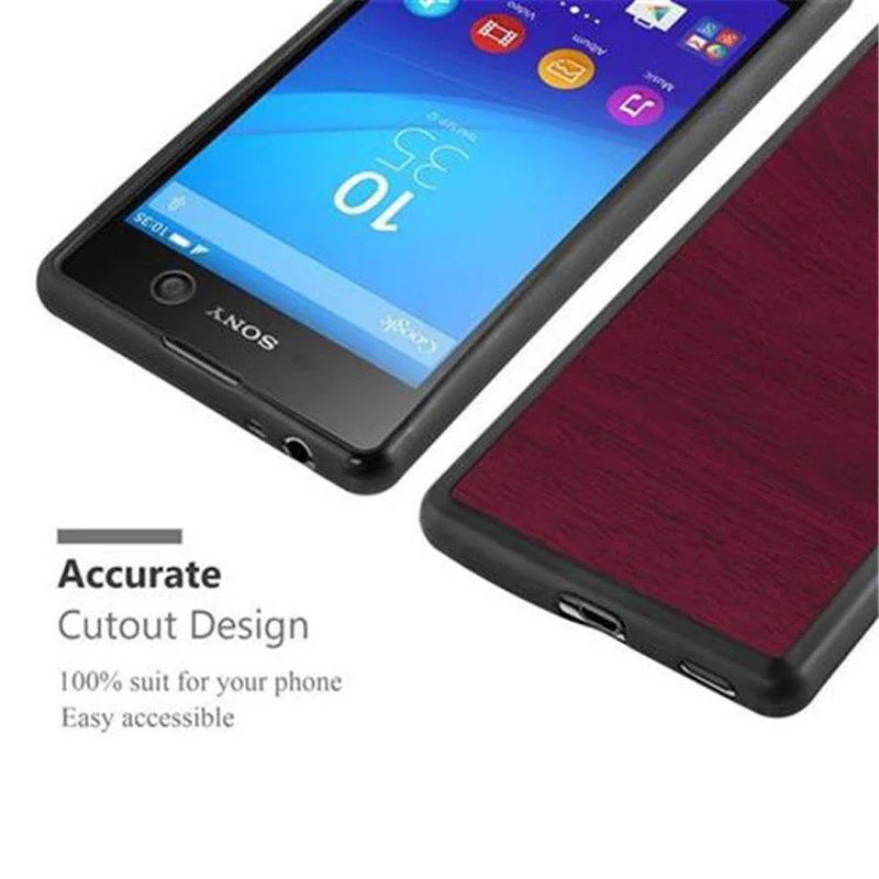 Cadorabo Hülle kompatibel mit Sony Xperia M5 Schutzhülle aus flexiblem TPU Silikon
