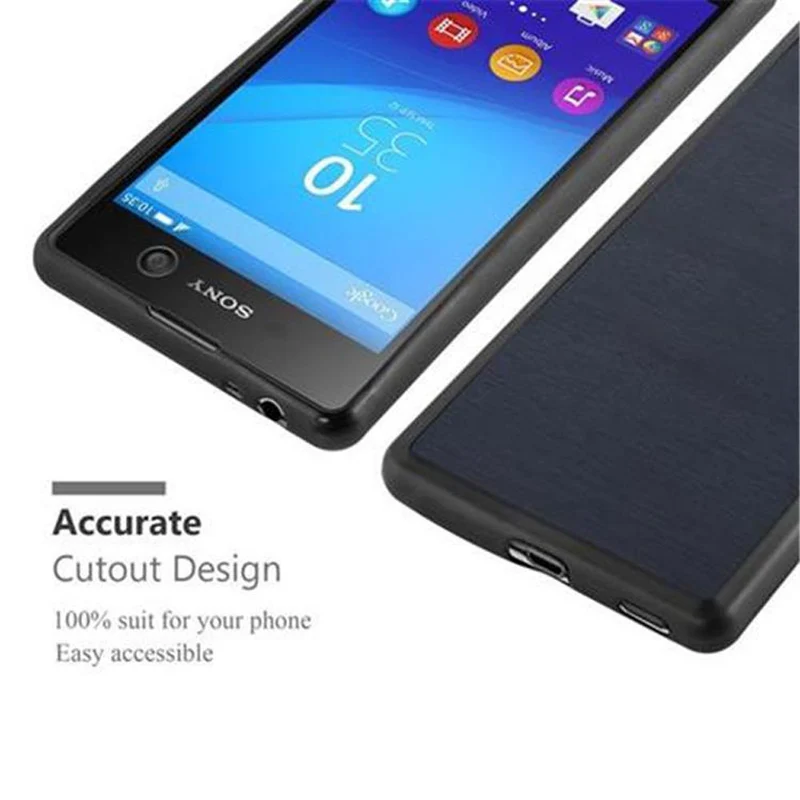 Cadorabo Hülle kompatibel mit Sony Xperia M5 Schutzhülle aus flexiblem TPU Silikon