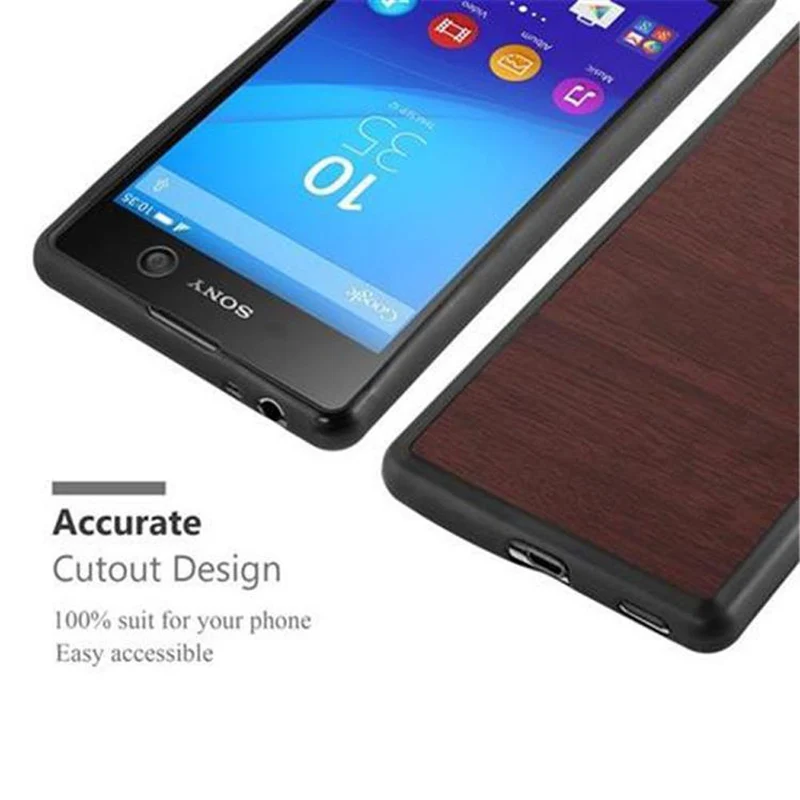 Cadorabo Hülle kompatibel mit Sony Xperia M5 Schutzhülle aus flexiblem TPU Silikon