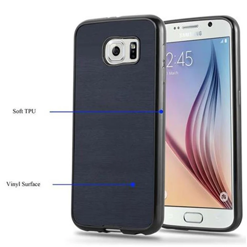 Cadorabo Hülle kompatibel mit Samsung Galaxy S6 Schutzhülle aus flexiblem TPU Silikon