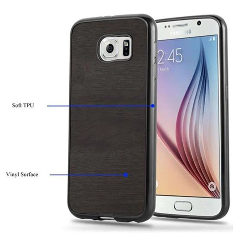 Cadorabo Hülle kompatibel mit Samsung Galaxy S6 Schutzhülle aus flexiblem TPU Silikon