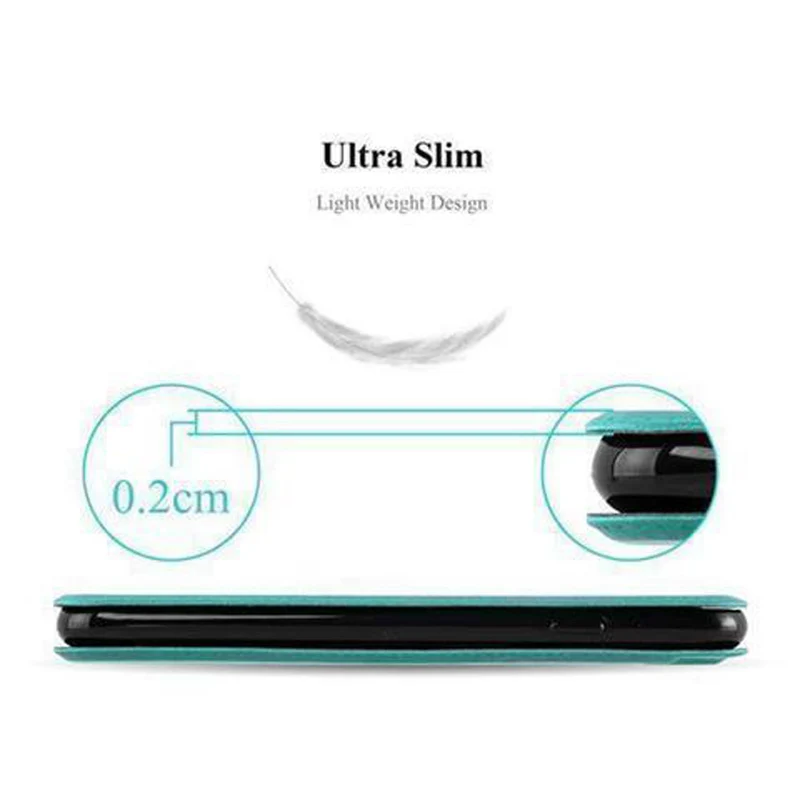 Cadorabo Hülle kompatibel mit Samsung Galaxy A3 2015 Schutzhülle mit Magnetverschluss, Standfunktion und 2 Sichtfenstern