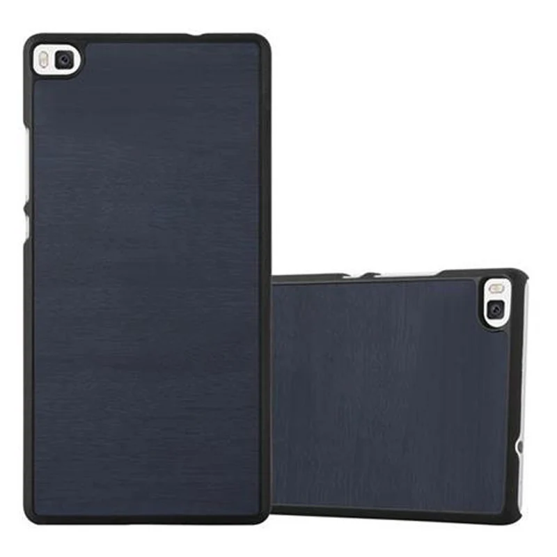 Cadorabo Hülle kompatibel mit Huawei P8 Hard Case Schutzhülle in Holz Optik gegen Kratzer und Stöße