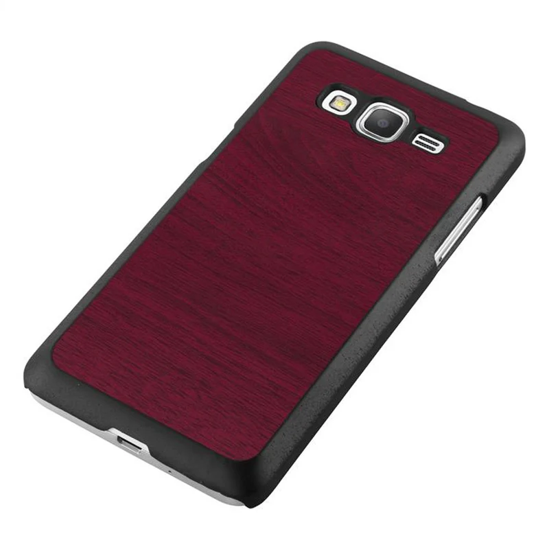 Cadorabo Hülle kompatibel mit Samsung Galaxy J5 2015 Hard Case Schutzhülle in Holz Optik gegen Kratzer und Stöße