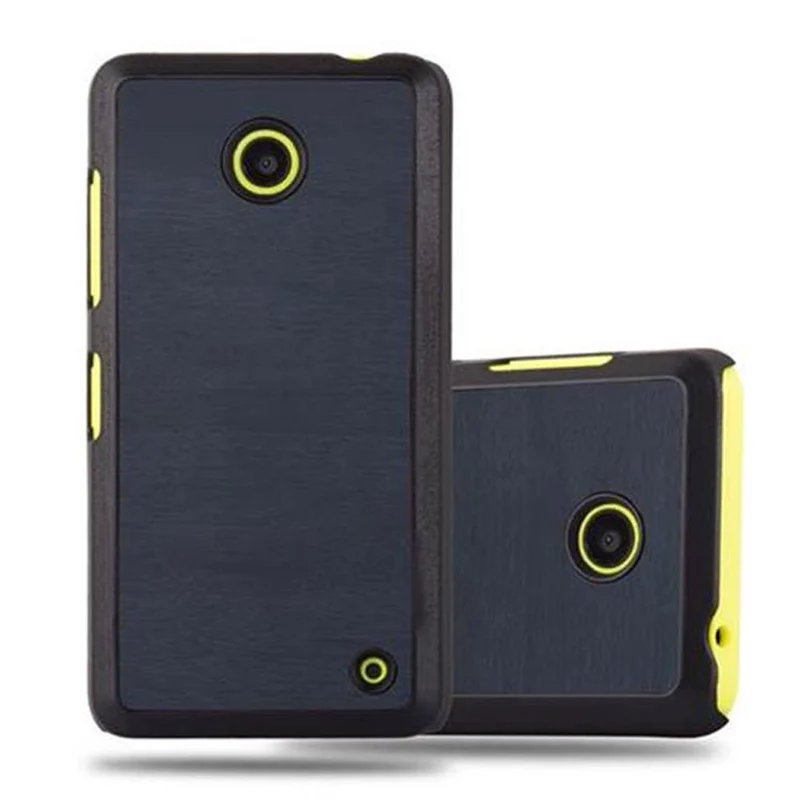 Cadorabo Hülle kompatibel mit Nokia Lumia 630 / 635 Hard Case Schutzhülle in Holz Optik gegen Kratzer und Stöße
