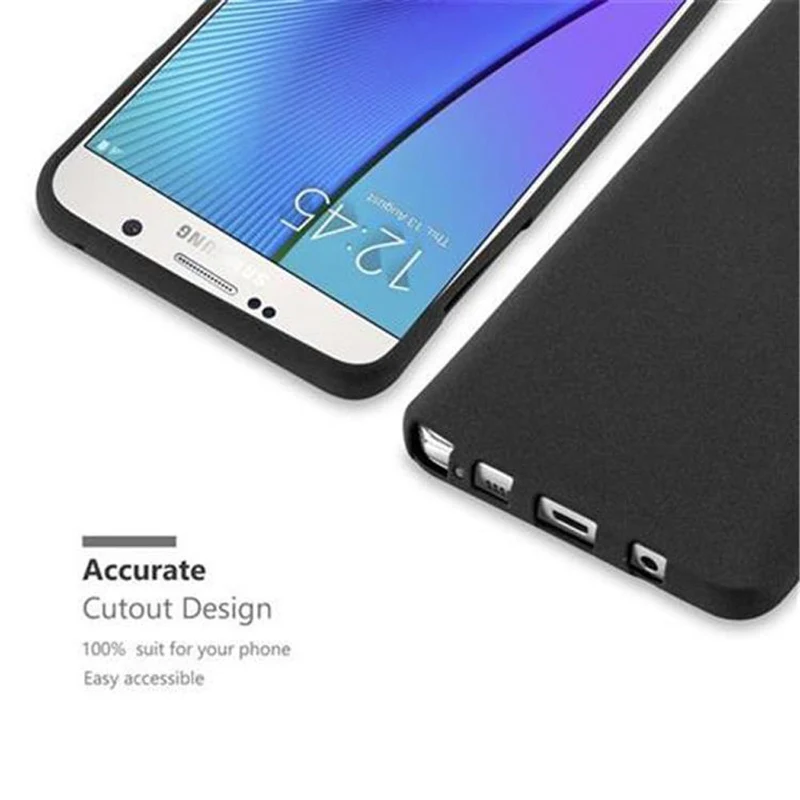 Cadorabo Hülle kompatibel mit Samsung Galaxy NOTE 5 Schutzhülle aus flexiblem TPU Silikon