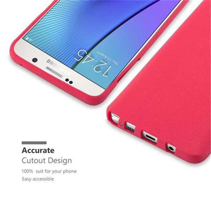 Cadorabo Hülle kompatibel mit Samsung Galaxy NOTE 5 Schutzhülle aus flexiblem TPU Silikon