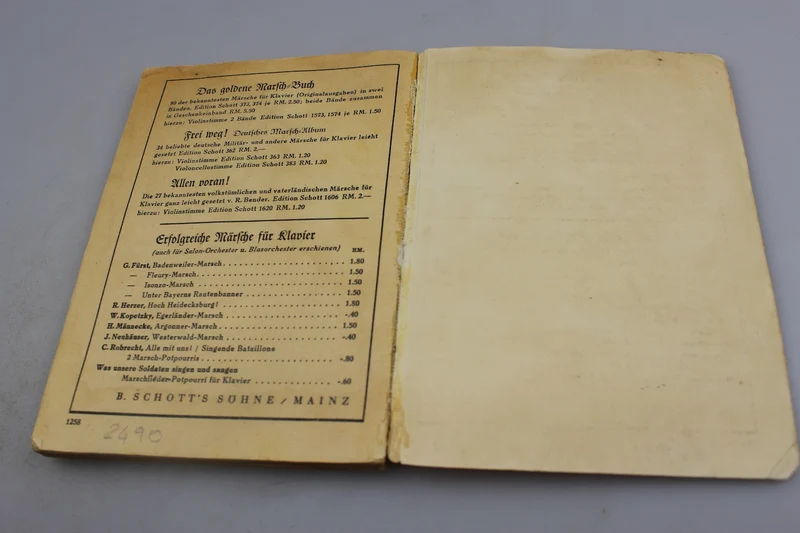 Taschenheft "Liederbuch".