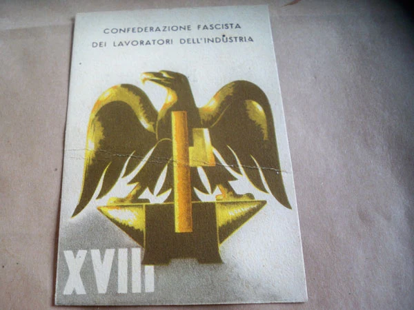 Faschistischer Industriearbeiterbund Karte XVIII°