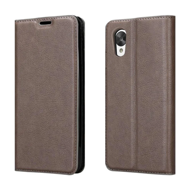 Cadorabo Hülle kompatibel mit LG Google NEXUS 5 Schutzhülle mit Magnetverschluss, Standfunktion und Kartenfach