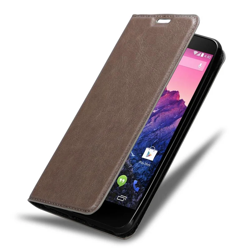 Cadorabo Hülle kompatibel mit LG Google NEXUS 5 Schutzhülle mit Magnetverschluss, Standfunktion und Kartenfach