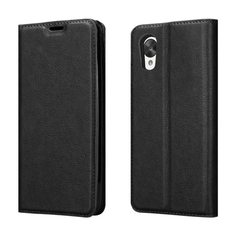 Cadorabo Hülle kompatibel mit LG Google NEXUS 5 Schutzhülle mit Magnetverschluss, Standfunktion und Kartenfach