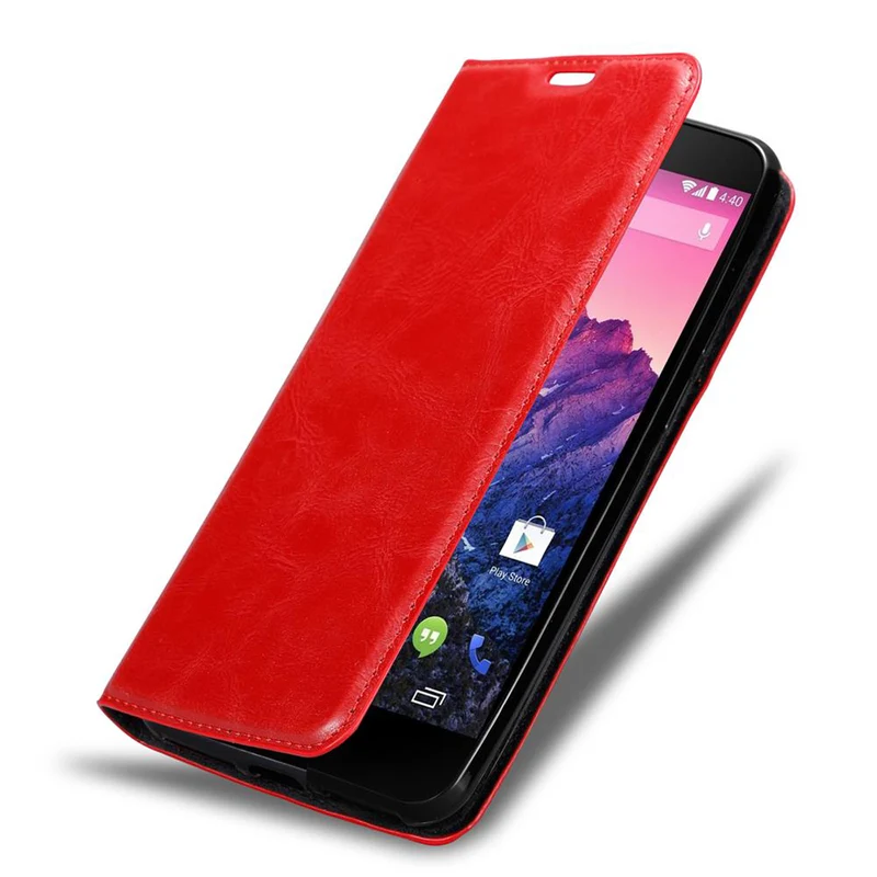 Cadorabo Hülle kompatibel mit LG Google NEXUS 5 Schutzhülle mit Magnetverschluss, Standfunktion und Kartenfach