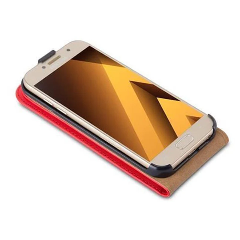 Cadorabo Hülle kompatibel mit Samsung Galaxy A5 2017 Schutzhülle im Flip Design aus glattem Kunstleder